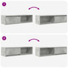 TV-taso betoninharmaa 100x31x25,5 cm tekninen puu