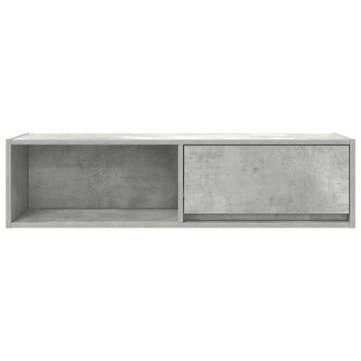 Betoninharmaa tv-seinäkaapit Kolla 100x31x25,5cm (2 kpl puinen)