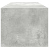 TV-seinäkaapit 2 kpl betoninharmaa 100x31x25,5 cm tekninen puu