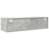 TV-seinäkaapit 2 kpl betoninharmaa 100x31x25,5 cm tekninen puu