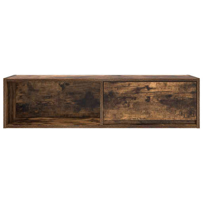 TV-seinäkaappi 2 kpl savutammi 100x31x25,5 cm tekninen puu