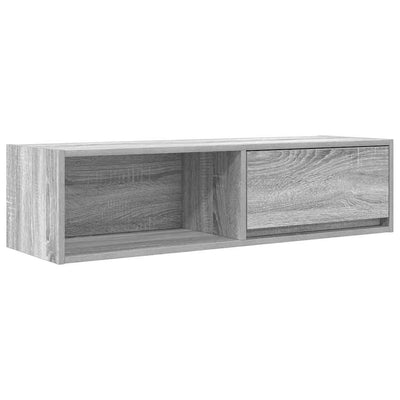 TV-taso harmaa Sonoma 100x31x25,5 cm tekninen puu