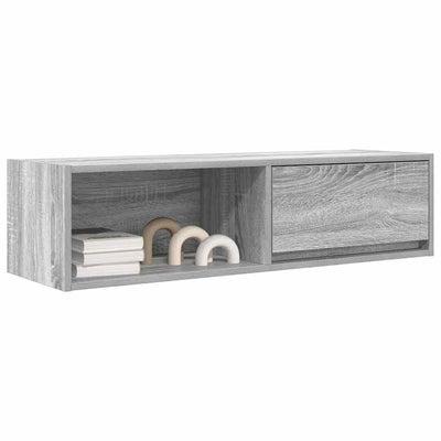 TV-taso harmaa Sonoma 100x31x25,5 cm tekninen puu