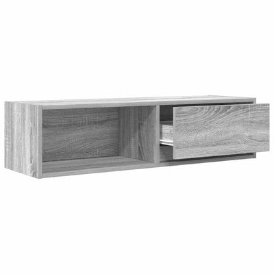 TV-taso harmaa Sonoma 100x31x25,5 cm tekninen puu