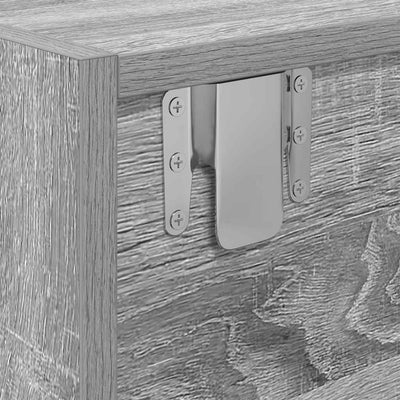 TV-taso harmaa Sonoma 100x31x25,5 cm tekninen puu