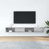 TV-seinäkaapit 2 kpl harmaa sonoma 100x31x25,5 cm tekninen puu
