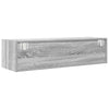 TV-seinäkaapit 2 kpl harmaa sonoma 100x31x25,5 cm tekninen puu