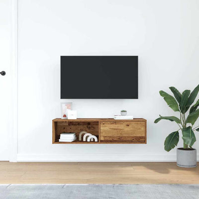 TV-taso vanha puu 100x31x25,5 cm suunniteltu puu