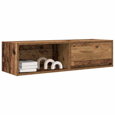 TV-taso vanha puu 100x31x25,5 cm suunniteltu puu