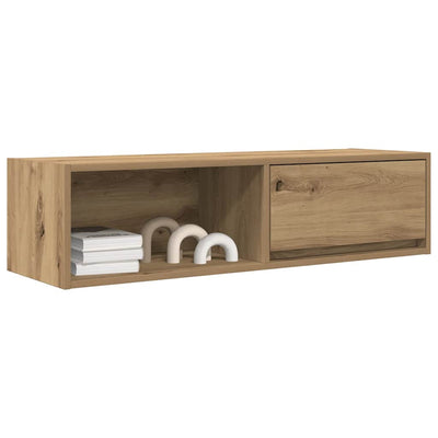 TV-seinäkaapit 2 kpl 100x31x25,5 cm tekninen puu