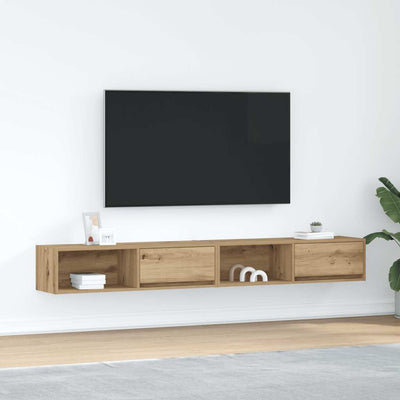 Tv-seinäkaapit Kolla 100x31x25,5cm (2 kpl puinen)
