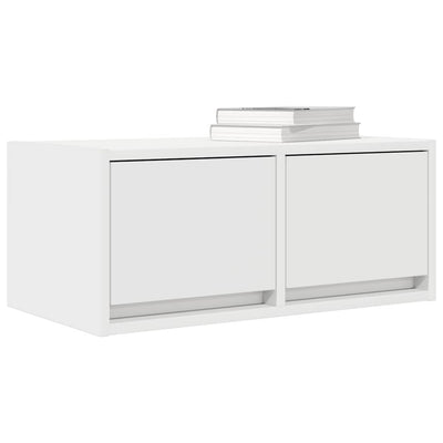 TV-taso valkoinen 60x31x25,5 cm tekninen puu