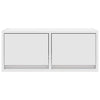 TV-taso valkoinen 60x31x25,5 cm tekninen puu
