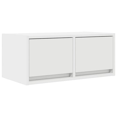 TV-seinäkaapit 2 kpl valkoinen 60x31x25,5 cm tekninen puu