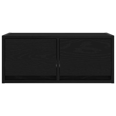 TV-taso musta tammi 60x31x25,5 cm tekninen puu