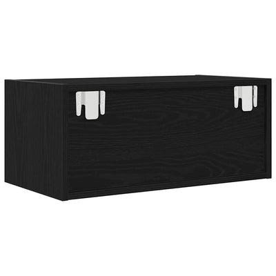 TV-taso musta tammi 60x31x25,5 cm tekninen puu