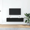 TV-tasot 2 kpl musta tammi 60x31x25,5 cm tekninen puu