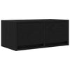 TV-tasot 2 kpl musta tammi 60x31x25,5 cm tekninen puu