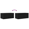 TV-tasot 2 kpl musta tammi 60x31x25,5 cm tekninen puu