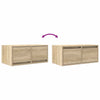 TV-taso sonoma-tammi 60x31x25,5 cm tekninen puu