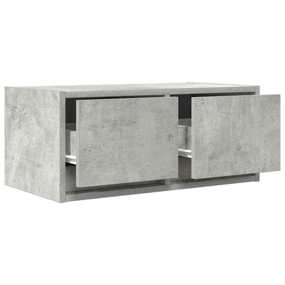 TV-taso betoninharmaa 60x31x25,5 cm tekninen puu