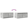 TV-taso betoninharmaa 60x31x25,5 cm tekninen puu