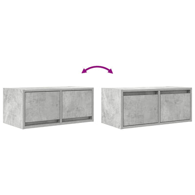 TV-taso betoninharmaa 60x31x25,5 cm tekninen puu