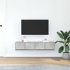 TV-seinäkaapit 2 kpl betoninharmaa 60x31x25,5 cm tekninen puu