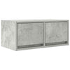 TV-seinäkaapit 2 kpl betoninharmaa 60x31x25,5 cm tekninen puu