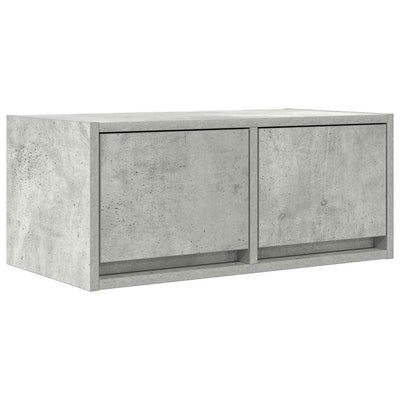 TV-seinäkaapit 2 kpl betoninharmaa 60x31x25,5 cm tekninen puu