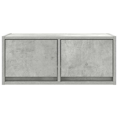 TV-seinäkaapit 2 kpl betoninharmaa 60x31x25,5 cm tekninen puu