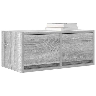 TV-taso harmaa sonoma 60x31x25,5 cm tekninen puu