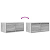 TV-taso harmaa sonoma 60x31x25,5 cm tekninen puu
