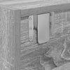 TV-taso harmaa sonoma 60x31x25,5 cm tekninen puu