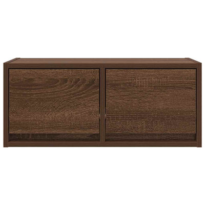 TV-seinäkaapit 2 kpl ruskea tammi 60x31x25,5 cm tekninen puu