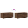 TV-seinäkaapit 2 kpl ruskea tammi 60x31x25,5 cm tekninen puu