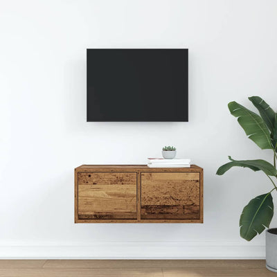 TV-taso vanha puu 60x31x25,5 cm suunniteltu puu