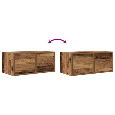TV-taso vanha puu 60x31x25,5 cm suunniteltu puu