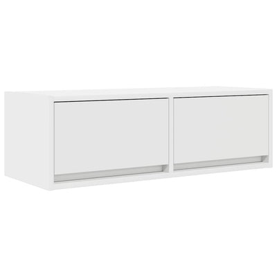 TV-taso valkoinen 80x31x25,5 cm tekninen puu