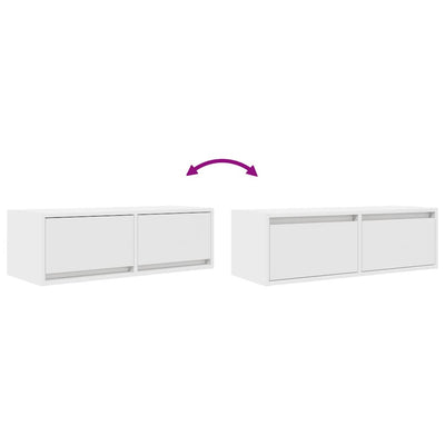 TV-taso valkoinen 80x31x25,5 cm tekninen puu