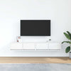 TV-seinäkaapit 2 kpl valkoinen 80x31x25,5 cm tekninen puu