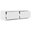 TV-seinäkaapit 2 kpl valkoinen 80x31x25,5 cm tekninen puu