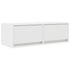 TV-seinäkaapit 2 kpl valkoinen 80x31x25,5 cm tekninen puu
