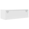 TV-seinäkaapit 2 kpl valkoinen 80x31x25,5 cm tekninen puu
