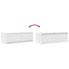 TV-seinäkaapit 2 kpl valkoinen 80x31x25,5 cm tekninen puu