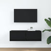 TV-taso musta tammi 80x31x25,5 cm tekninen puu