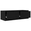 TV-taso musta tammi 80x31x25,5 cm tekninen puu