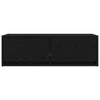 TV-taso musta tammi 80x31x25,5 cm tekninen puu