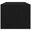 TV-taso musta tammi 80x31x25,5 cm tekninen puu