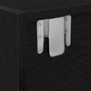TV-taso musta tammi 80x31x25,5 cm tekninen puu